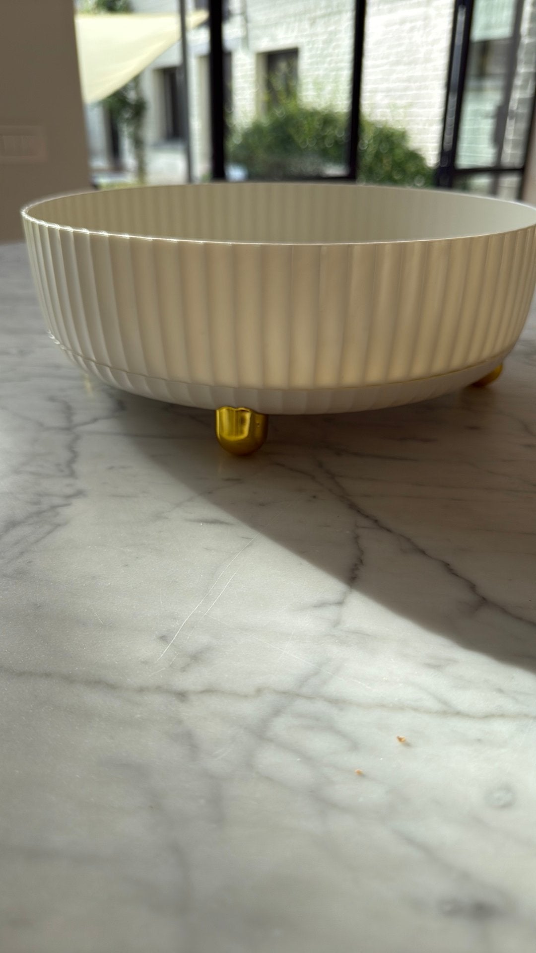 Draaiende schaal, Huis en Inrichting, Woonaccessoires | Schalen en Manden, Ophalen, Kunststof, Schaal, Rond