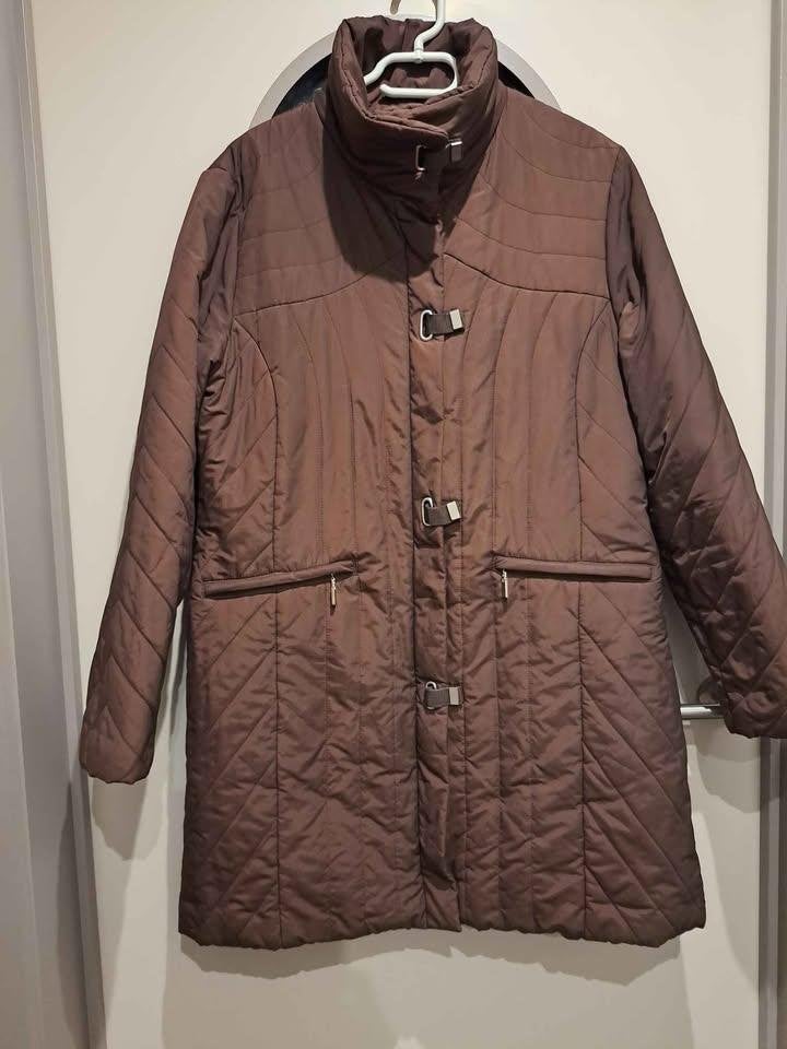 Bleu 123, jas, parka, tussenseizoen, alle seizoenen, 42, Ophalen of Verzenden, Zo goed als nieuw, Maat 42/44 (L), Bruin