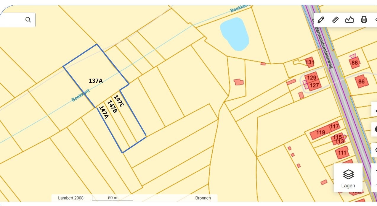 Bosgrond (54are) te Asse, Immo, 1500 m² ou plus