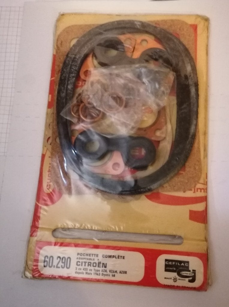 Een set afdichtingen voor CITROËN 2 CV 425 cc Type AZAM, Ophalen of Verzenden, Nieuw, Citroën