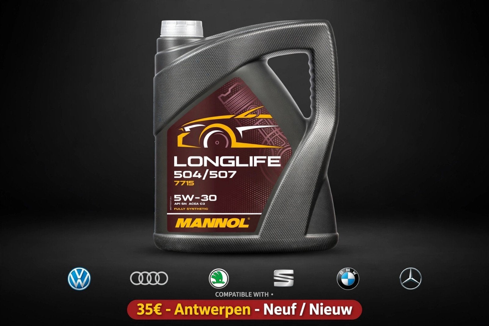 MANNOL 5W30 504/507 5L NEUF - 35€, Autos : Pièces & Accessoires, Enlèvement ou Envoi