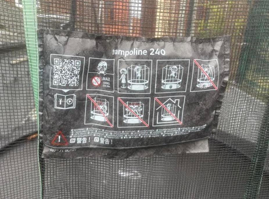 Trampoline, Enlèvement, Comme neuf