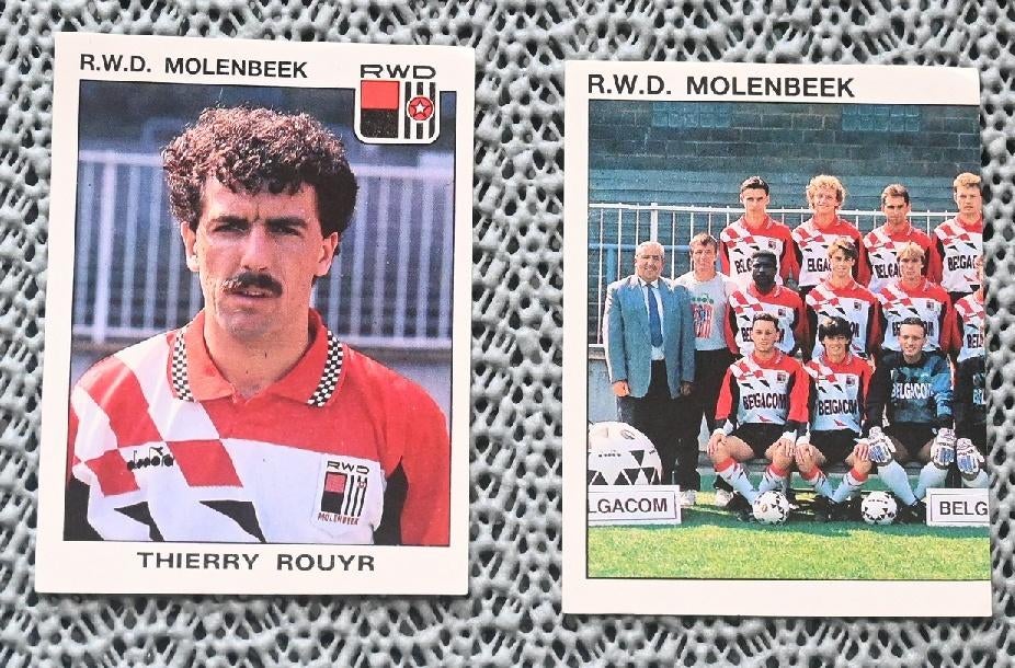 Panini Football 93 / R.W.D. Molenbeek / 2 stickers, Verzamelen, Verzenden, Zo goed als nieuw, Poster, Plaatje of Sticker