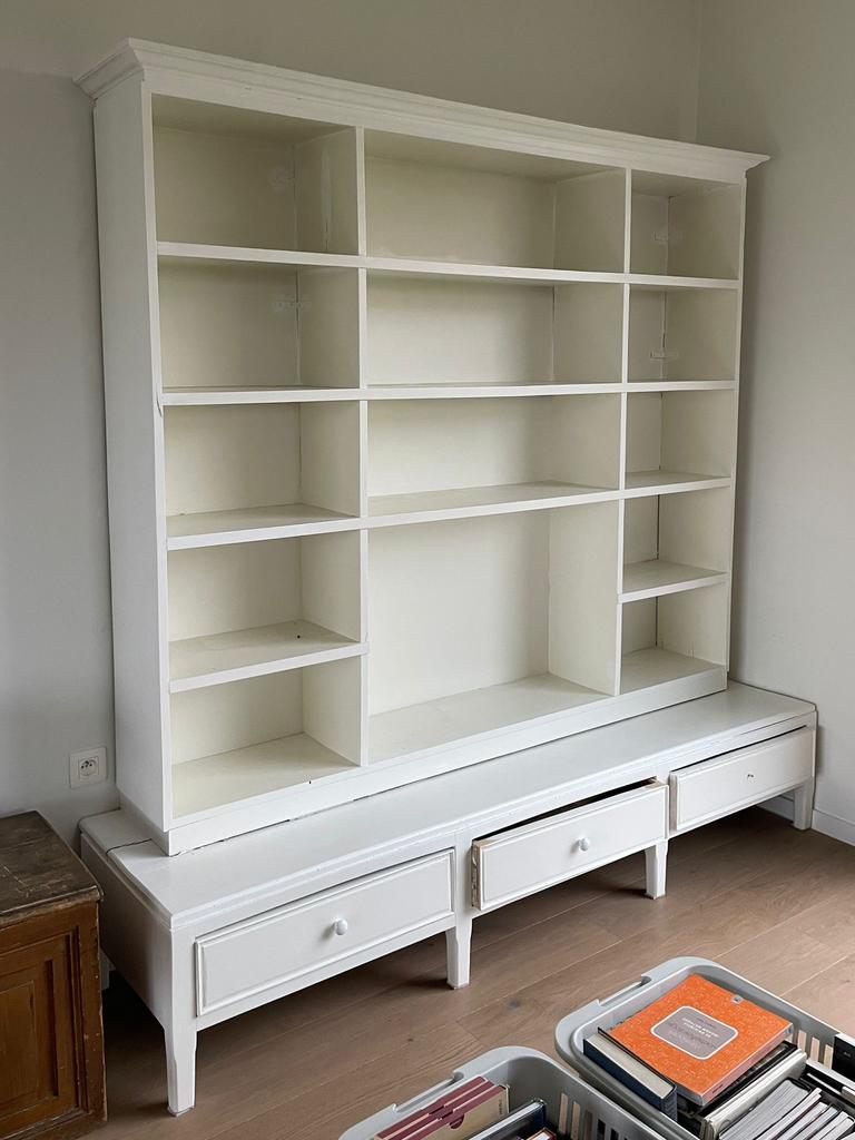 Bibliotheek kast, Maison & Meubles, Armoires | Bibliothèques, 25 à 50 cm, 200 cm ou plus, Enlèvement, Utilisé