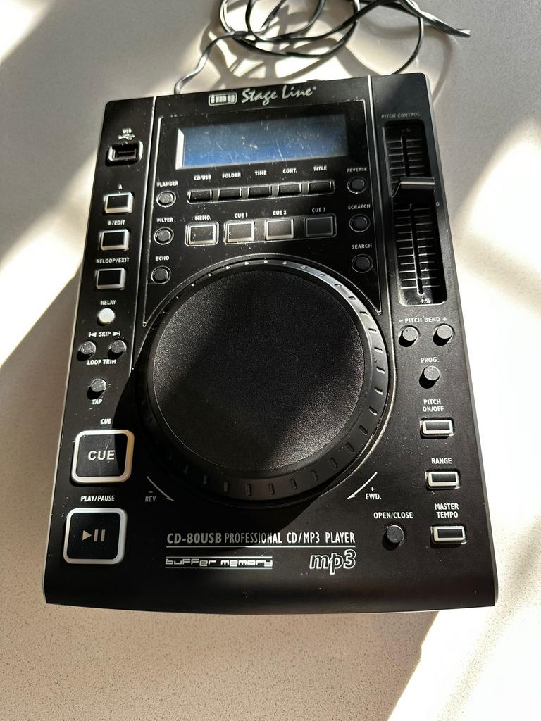 Professionele Stage Line CD-80USB CD/MP3 Player., Ophalen of Verzenden, Zo goed als nieuw, Overige merken, Wisselaar