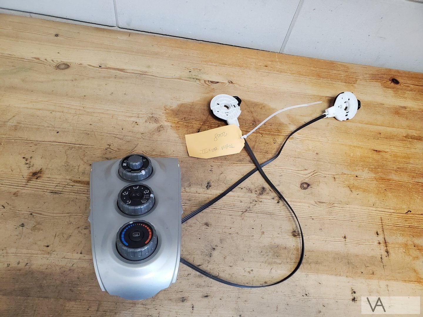 Toyota Yaris 2 2005 - 2012 kachelbediening paneel met airco, Gebruikt, -, -, Ophalen of Verzenden