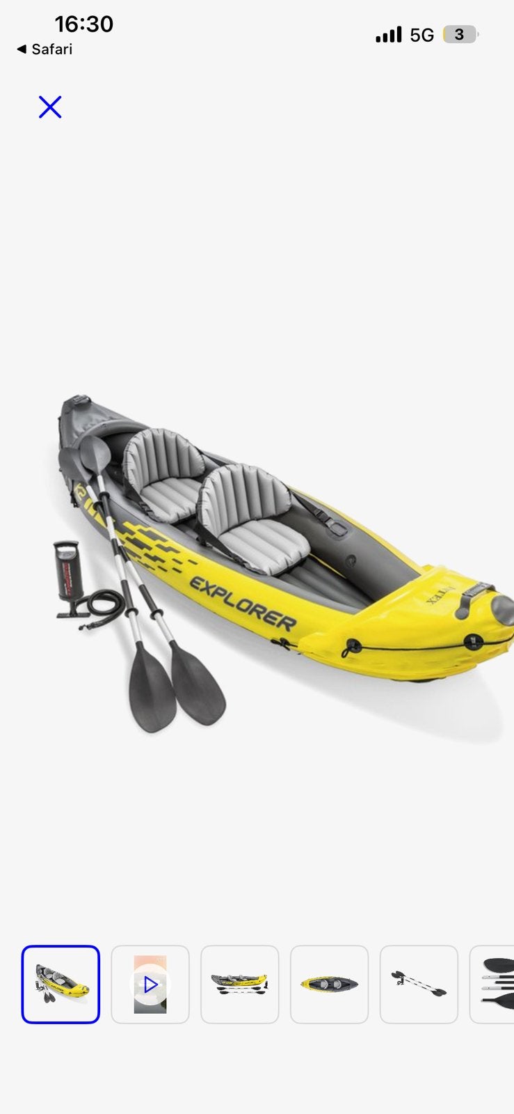 Kayak Intex K2, Ophalen, Nieuw