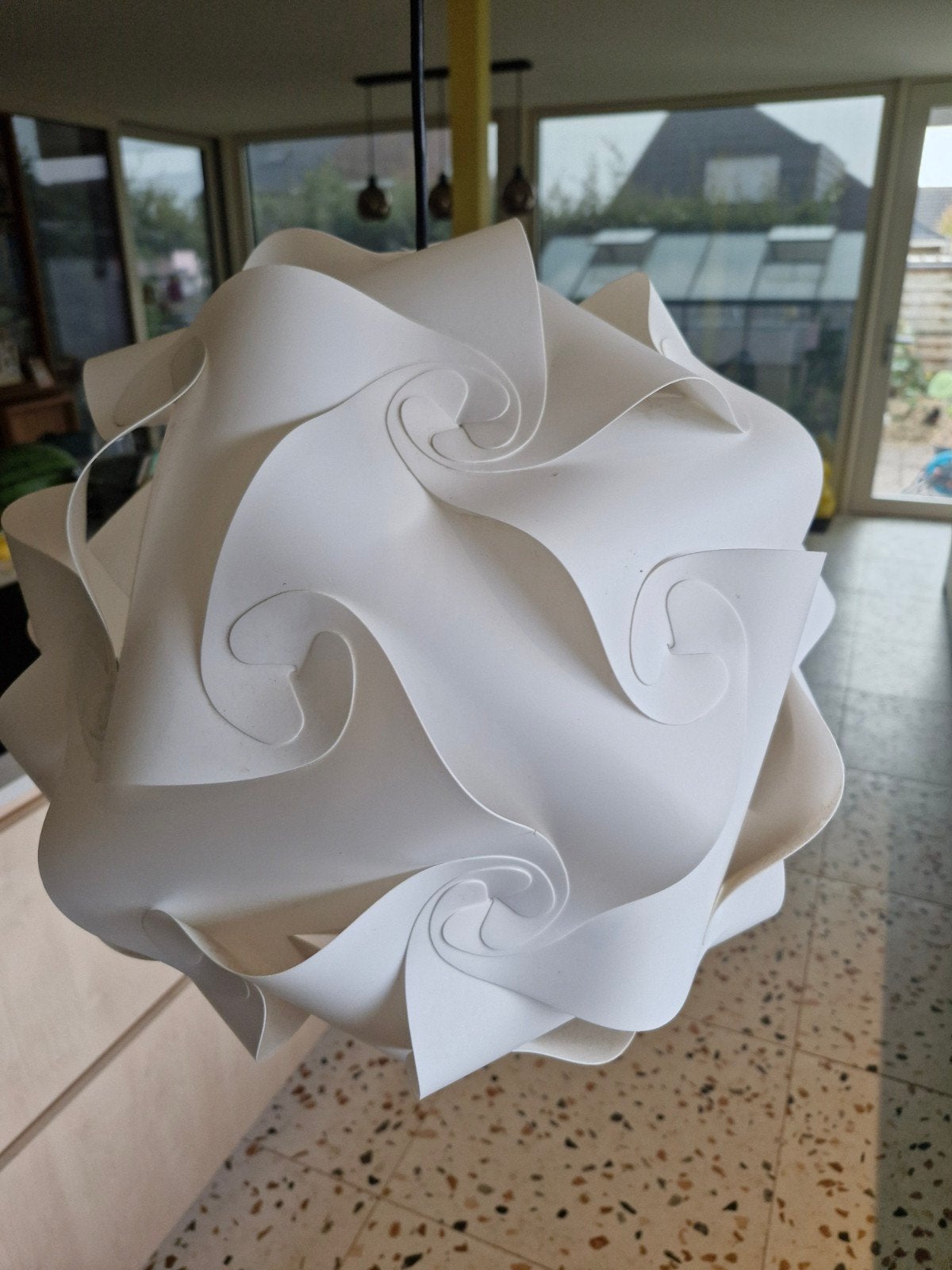 lampe de plafond avec plaques en plastique, Enlèvement