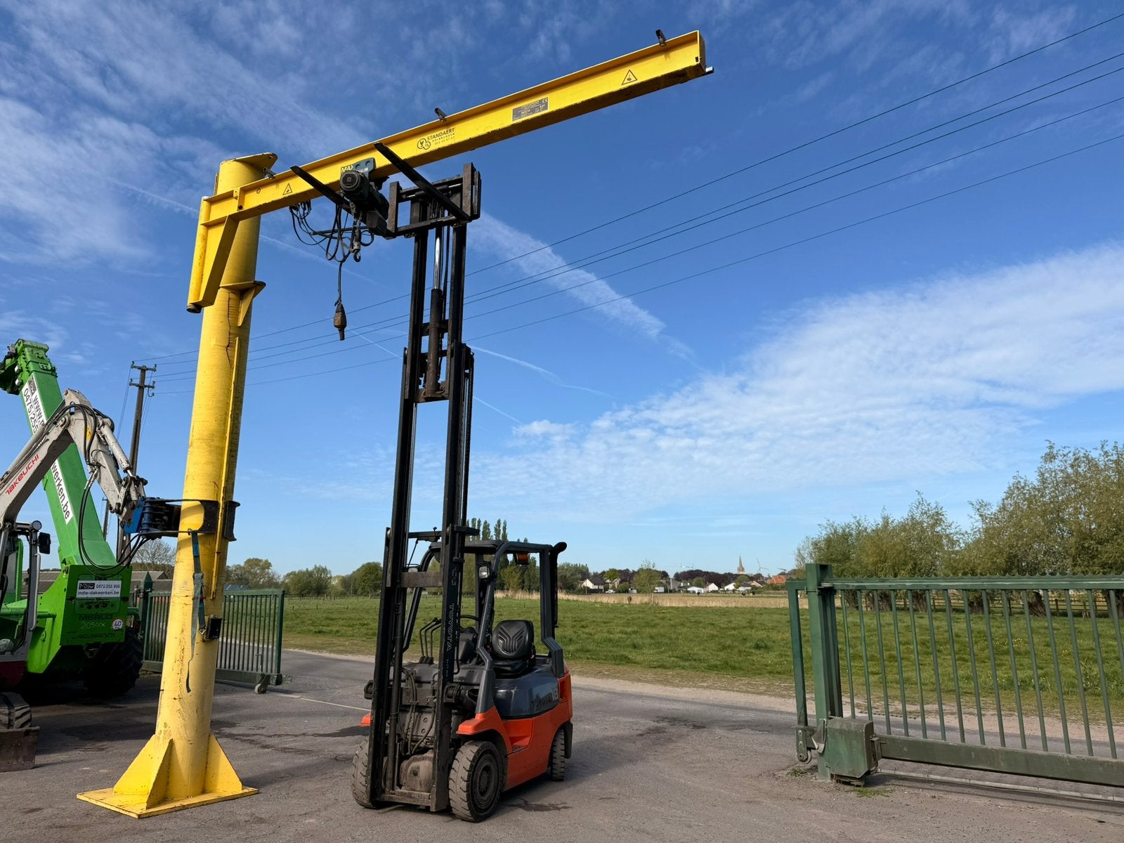 Sterke Rolbrug, jibkraan, zwenkkraan in prima staat, Ophalen of Verzenden
