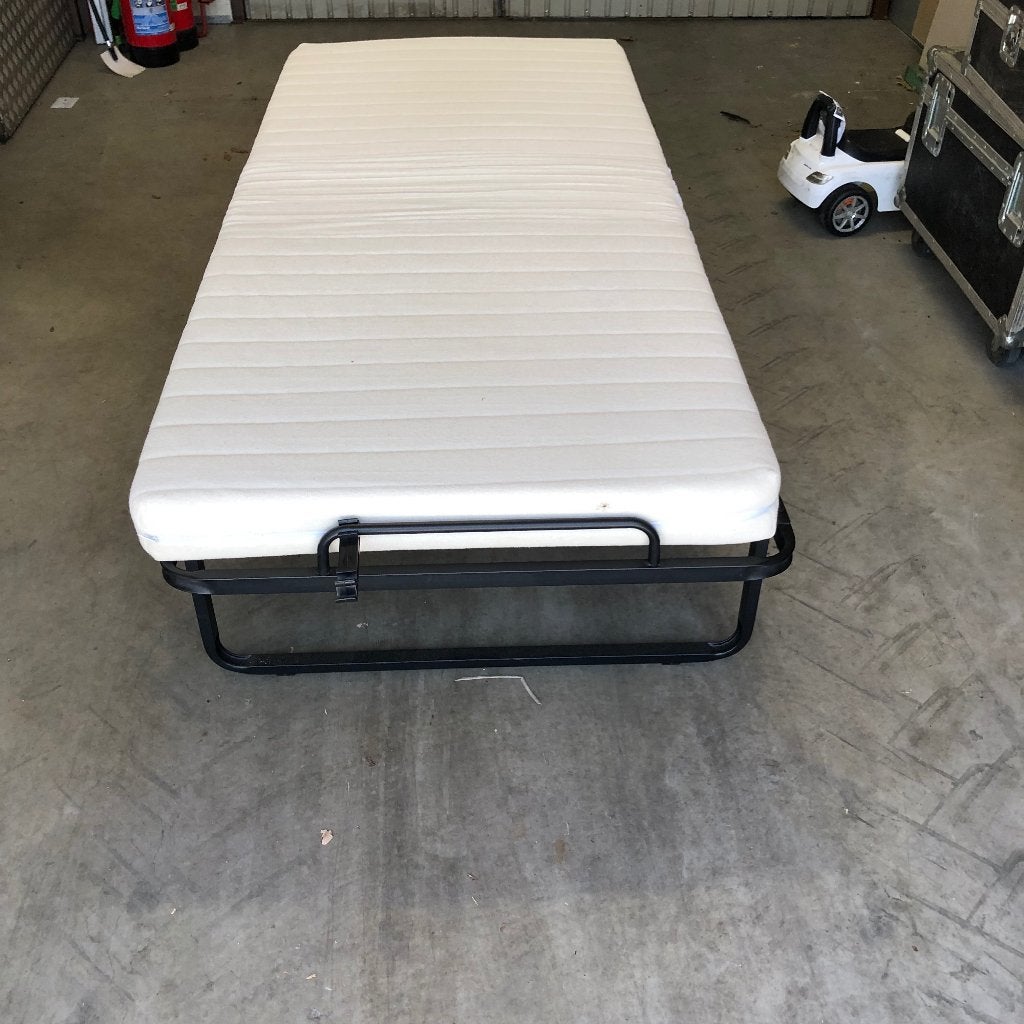 Plooibed, Huis en Inrichting, Ophalen, 90 cm, Eenpersoons, Zwart