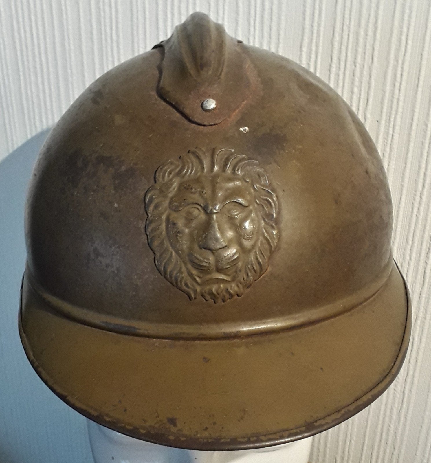 Casque Adrian belge ABBL 1915 WW1 WK1 14/18, Collections, Enlèvement ou Envoi