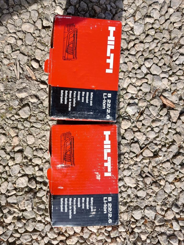 HILTI B22 2.6 batterijen, Ophalen of Verzenden, Nieuw