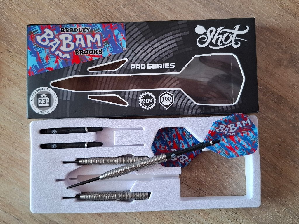 Darts pijlen shot bradley brooks, Ophalen of Verzenden, Zo goed als nieuw, Pijlen