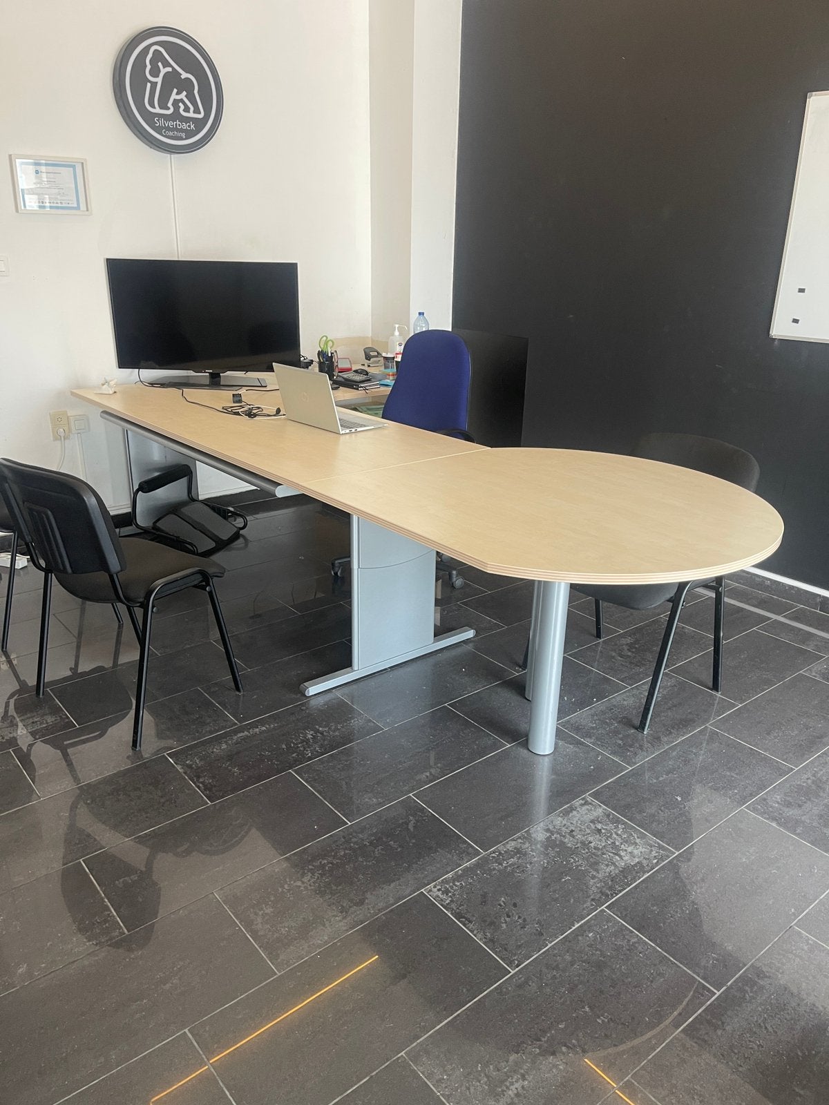 Professioneel Directiebureau Stoelen Ladeblok + Archiefkast, Vergader- of Presentatieruimte, Ophalen, Gebruikt, Bureau