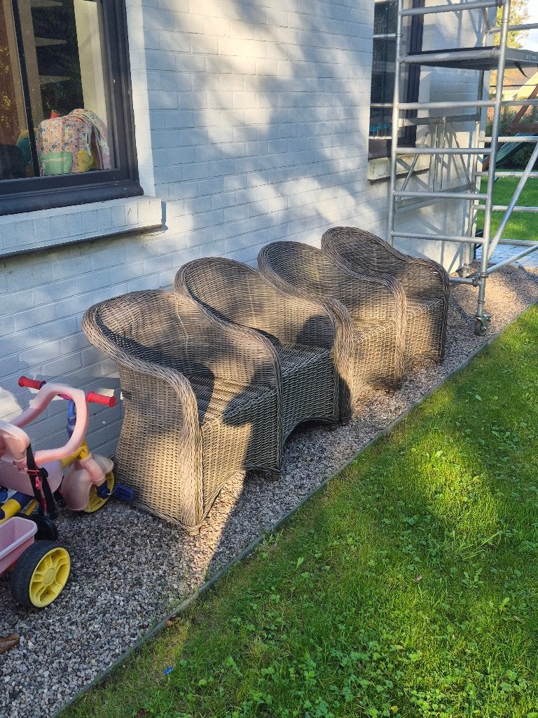 Teak Tuintafel met 6 stoelen, Tuin en Terras, Ophalen, Gebruikt, Rechthoekig, Teakhout