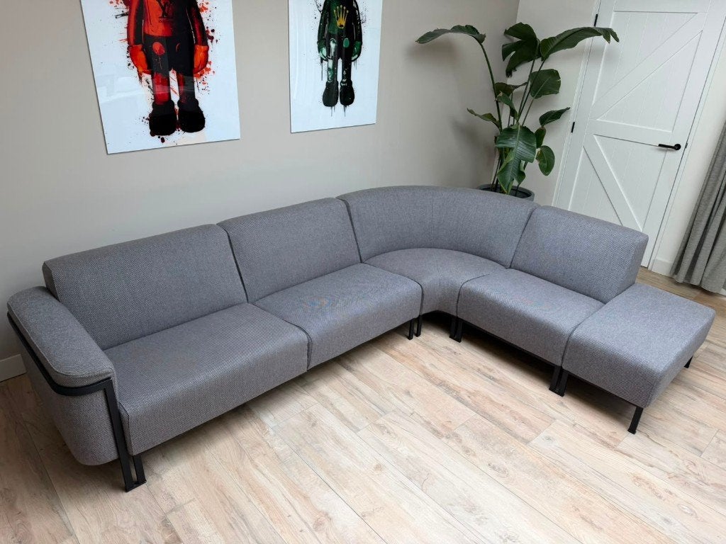 Canapé d'angle Harvink Flink — Comme neuf, Maison & Meubles, Canapés | Salons, Comme neuf, Banc d'angle, Quatre personnes ou plus
