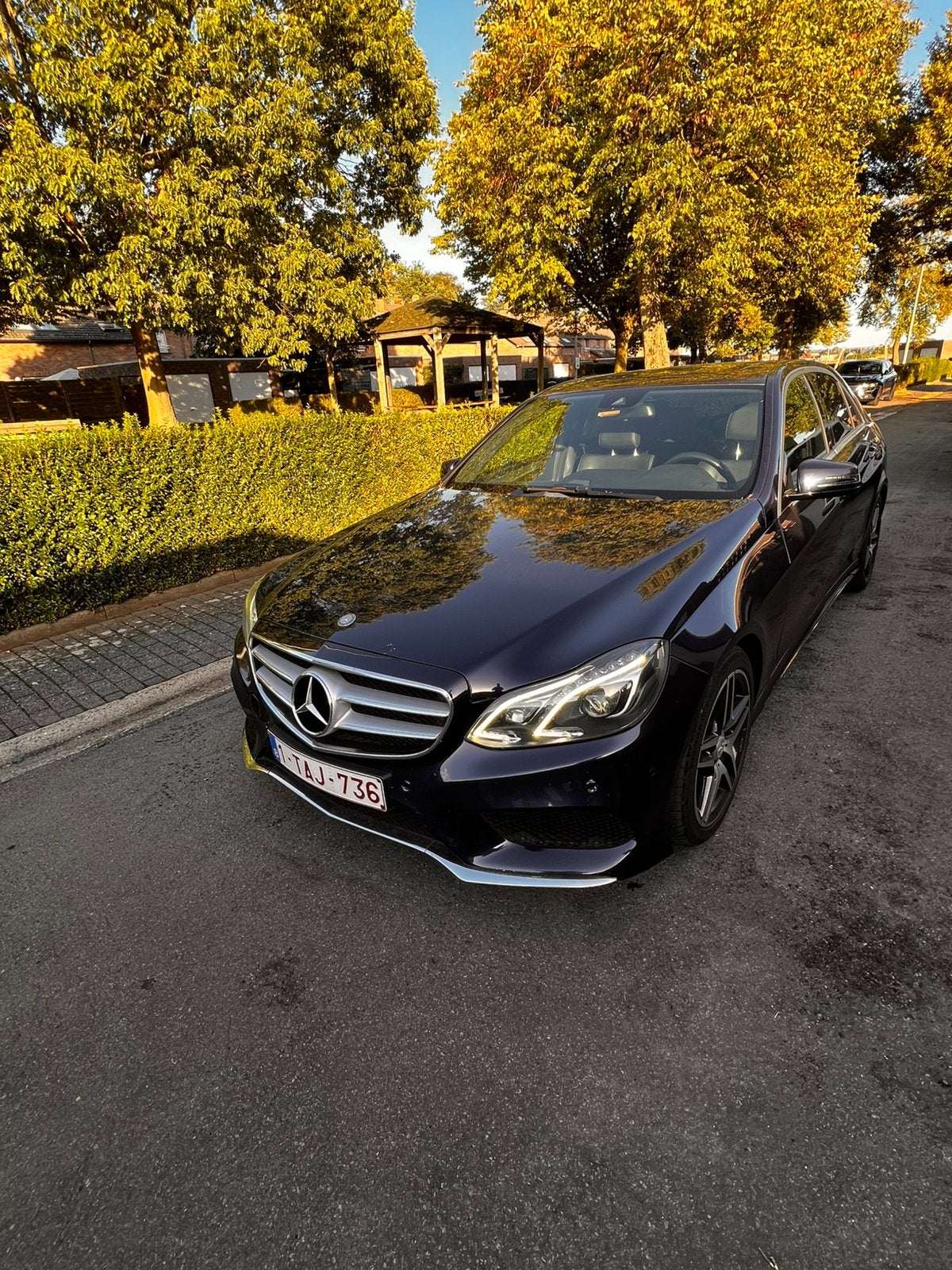Mercedes E200 bluetec amg pakket Euro6 schadegeval, Autos, Achat, Alcantara, Noir, Bluetooth