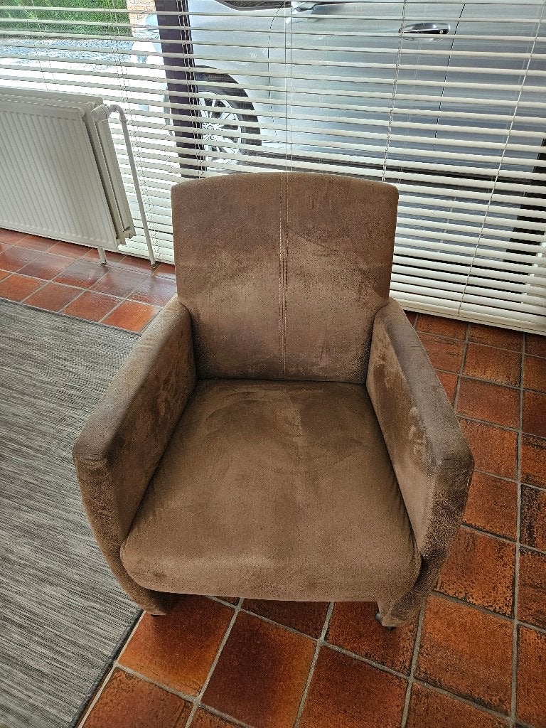 Leuke fauteuil (2x), Ophalen, Gebruikt, Stof, 75 tot 100 cm