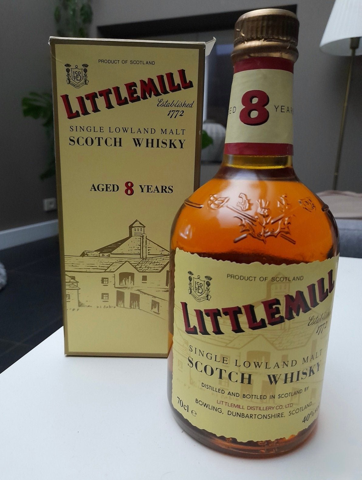 Littlemill 8y yellow label, Verzamelen, Ophalen of Verzenden, Zo goed als nieuw