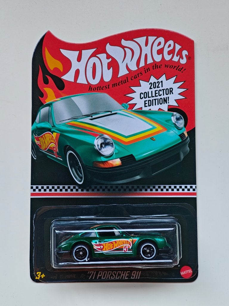 Hot Wheels RLC '71 Porsche 911 Groen Red Line Club 2021, Hobby en Vrije tijd, Ophalen of Verzenden, Zo goed als nieuw, Auto