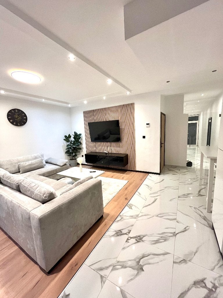 Appartement gemeubeld te huur 2 slaapk, parking en terras, Immo, Appartementen en Studio's te huur, Antwerpen (stad), 50 m² of meer