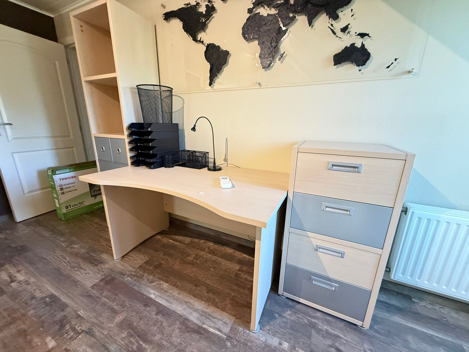 Slaapkamer meubels met bureau, Ophalen, Zo goed als nieuw