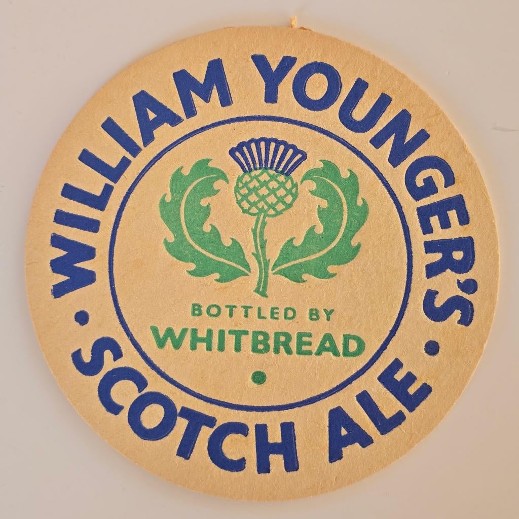 William Youngers sous-bock bierviltje bierdeckel coaster, Envoi, Utilisé, Sous-bock