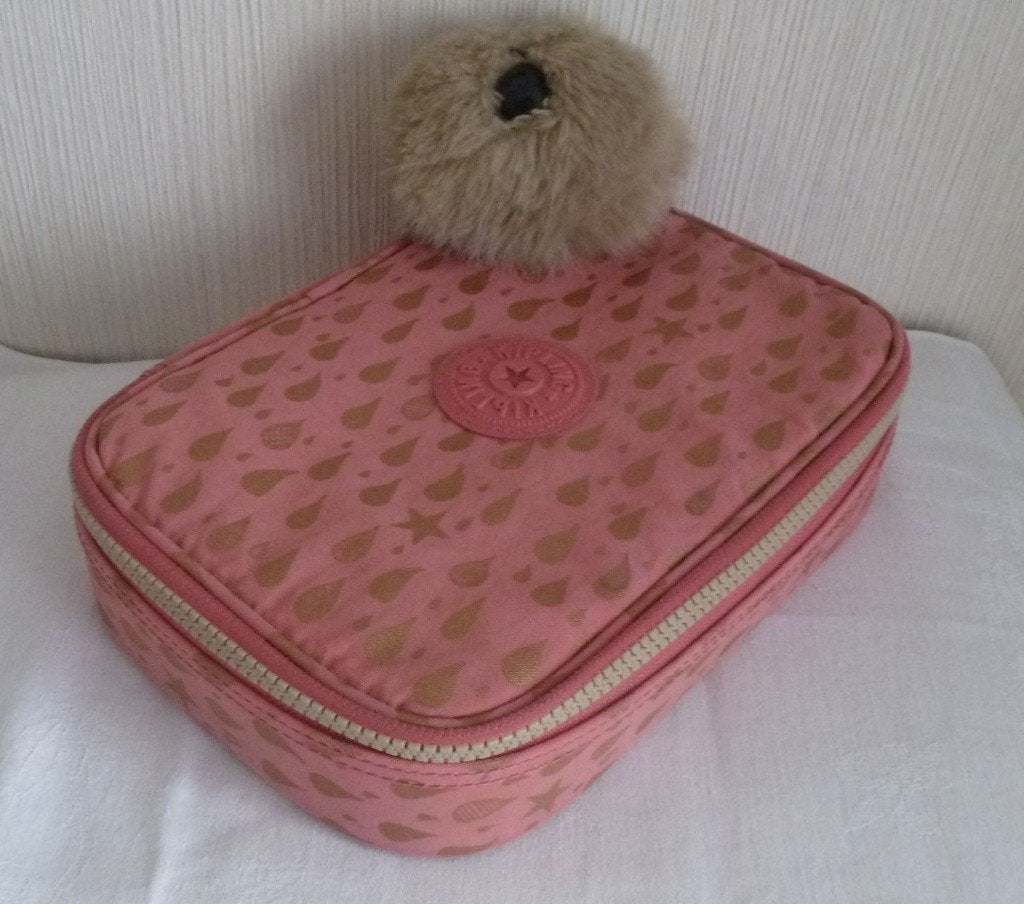 Kipling Très GD Pennenetui 100 pennen koraal en goud + BOULE, Ophalen of Verzenden, Gebruikt