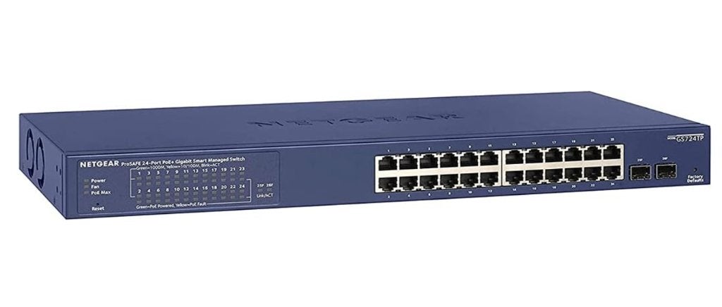 Netgear ProSafe GS724TP v2-switch met 24 poorten, Computers en Software, Ophalen of Verzenden, Zo goed als nieuw