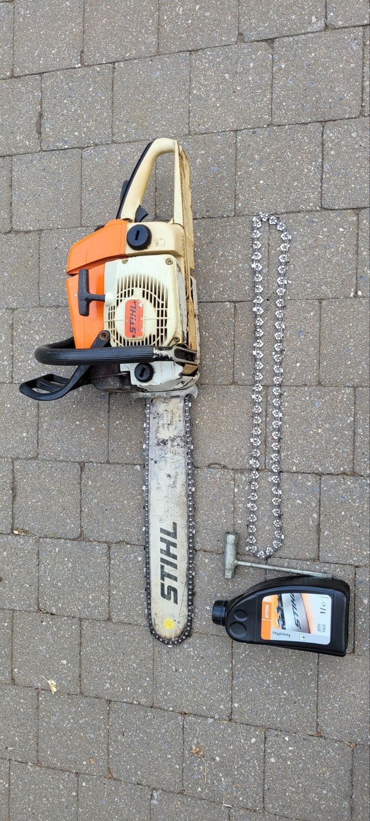 sthill kettingzaag  o34 ,, Tuin en Terras, Hand-tuingereedschap, Ophalen, Gebruikt