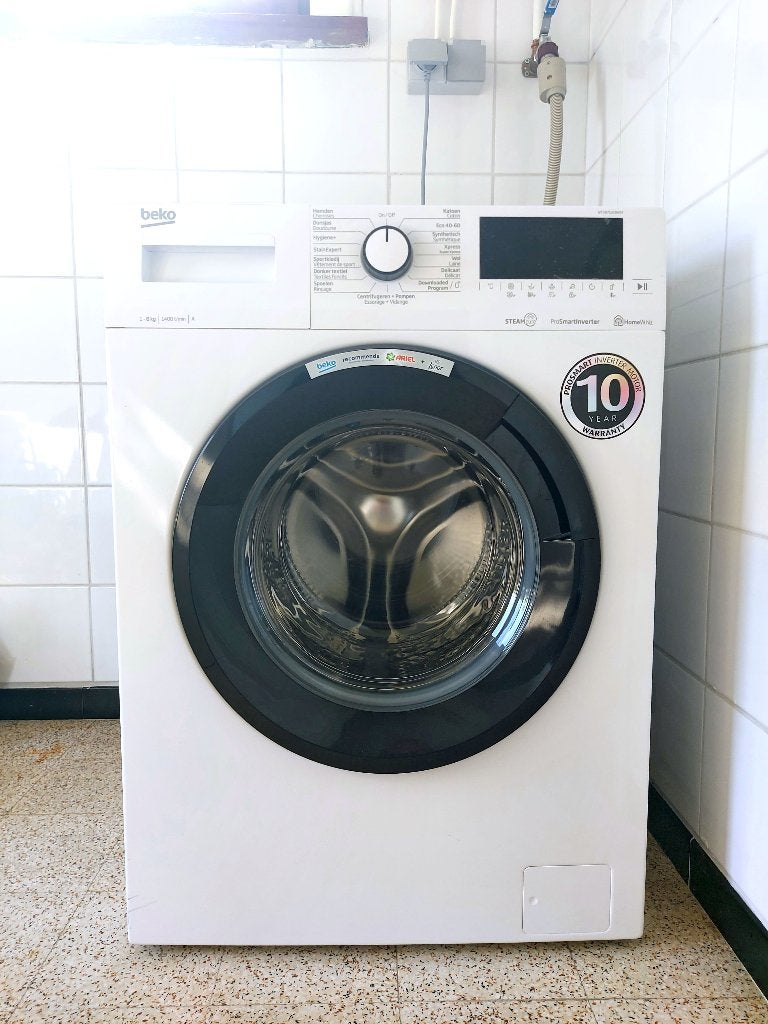 BEKO wasmachine WTV8716XBWST, 8 kg, 1400 toeren, als nieuw, Ophalen, Minder dan 85 cm, Zo goed als nieuw, Voorlader