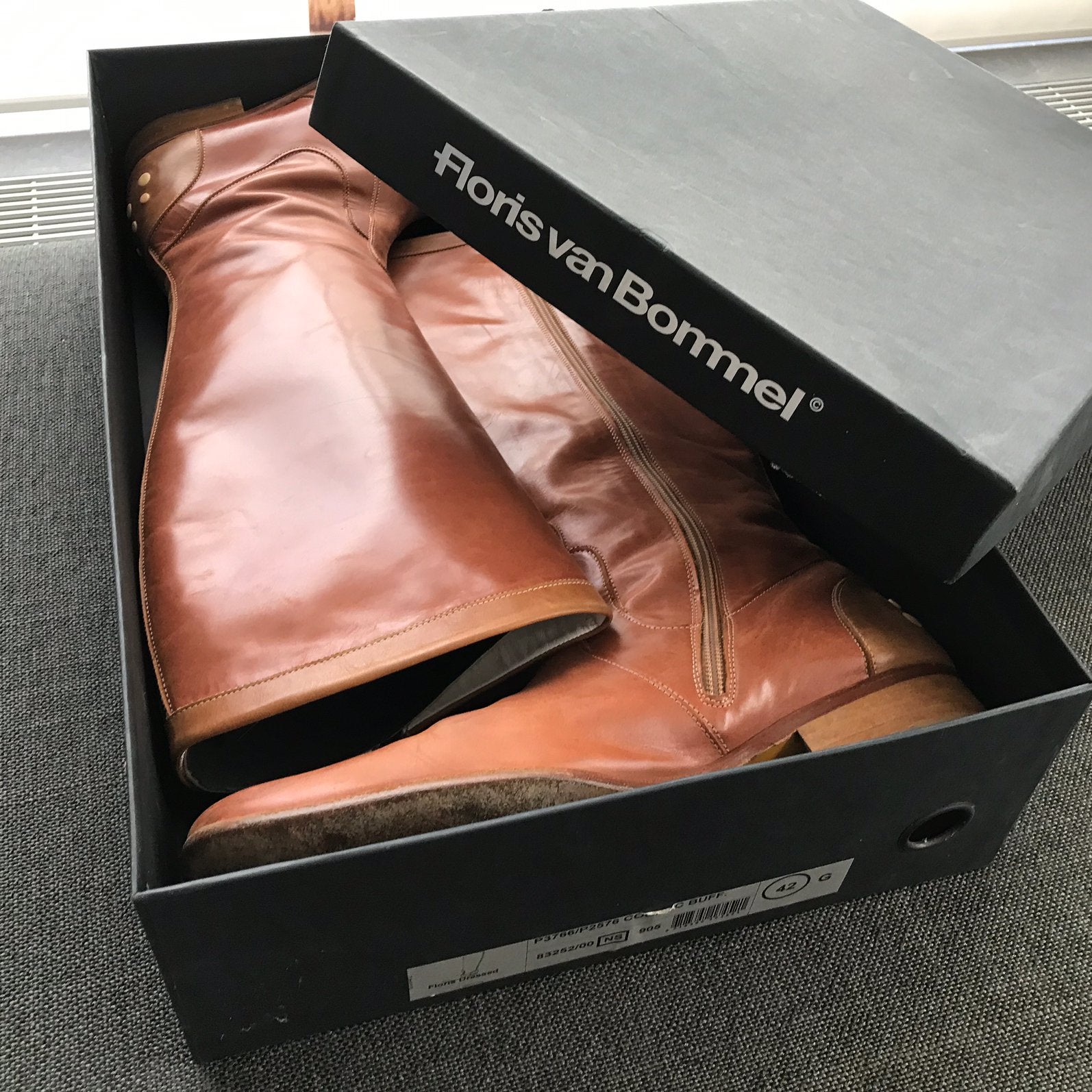 Cognac laarzen Floris van Bommel, maat 42, Kleding | Dames, Schoenen, Hoge laarzen, Bruin, Ophalen of Verzenden, Gedragen