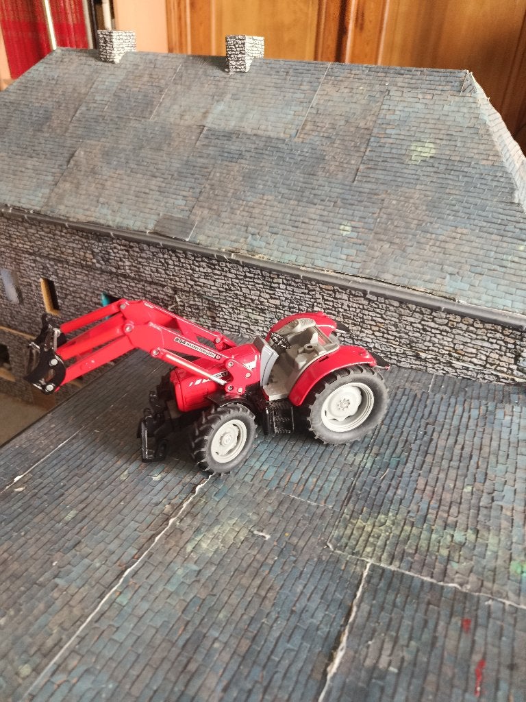 Massey-Ferguson 5455 Siku avec chargeur, Hobby & Loisirs créatifs, Enlèvement ou Envoi, Utilisé, Tracteur et Agriculture, SIKU