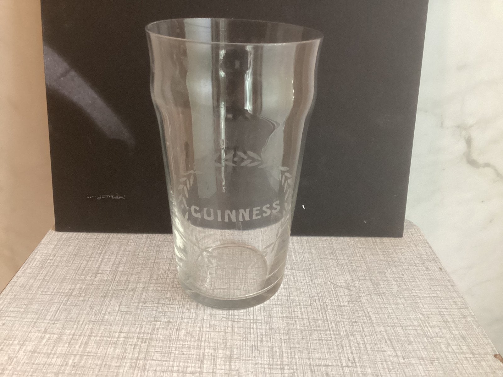 Oud Guinness bierglas (gezuurd?), Verzamelen, Ophalen of Verzenden, Zo goed als nieuw