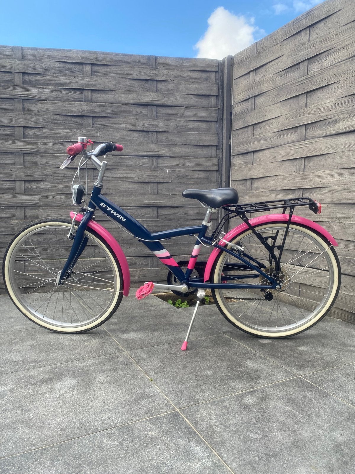 B-Twin 24 inch meisjesfiets, Fietsen en Brommers, Ophalen, Zo goed als nieuw, 24 inch, Versnellingen