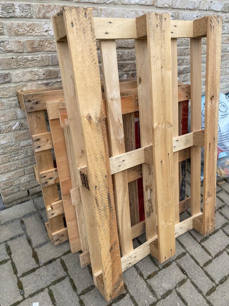 Houten pallets, Doe-het-zelf en Bouw, Hout en Planken, Ophalen, Zo goed als nieuw