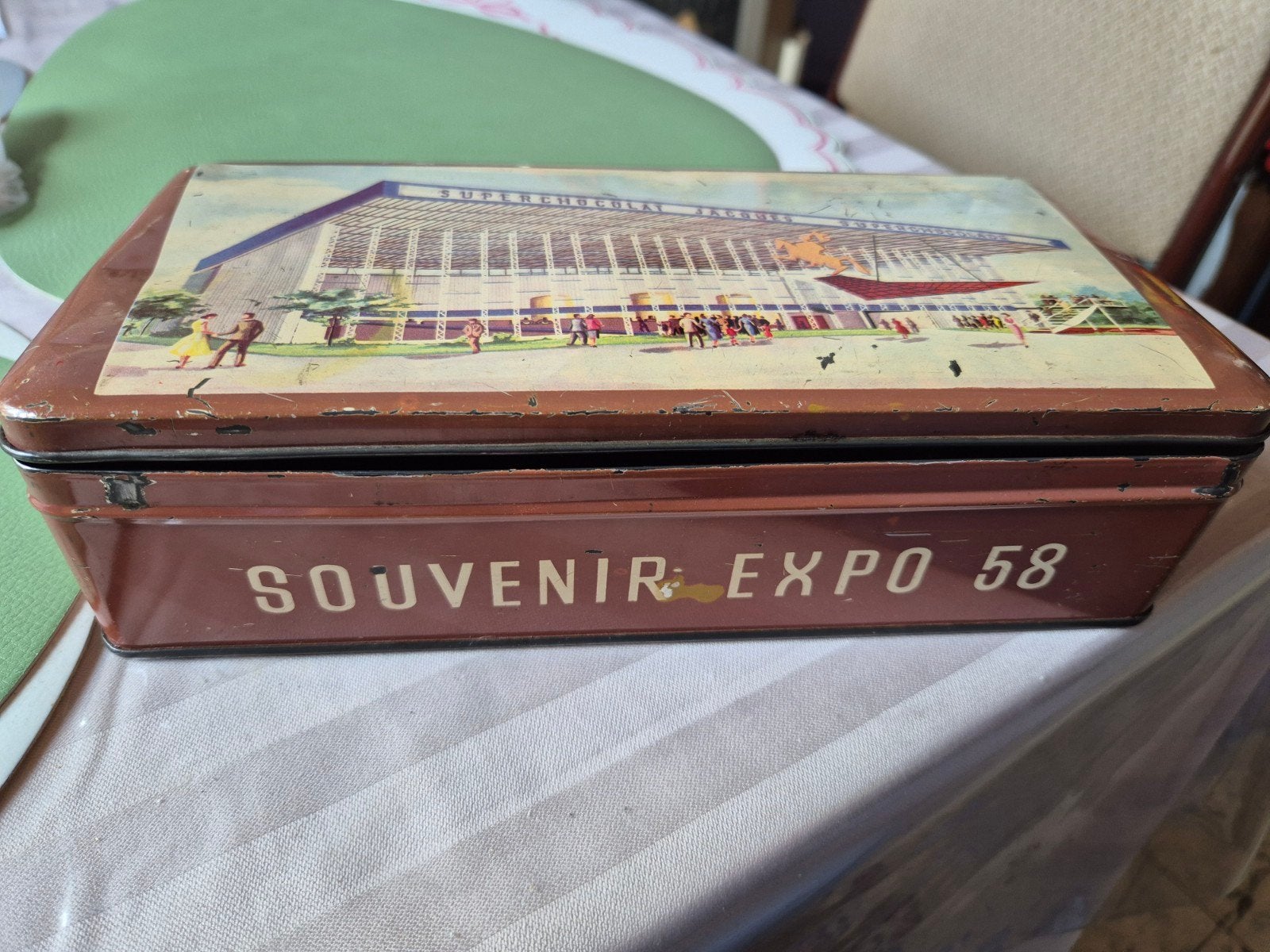 Doos expo '58, Ophalen