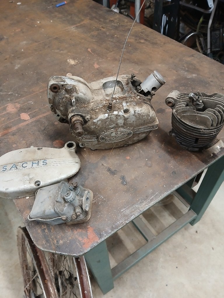 Moteur sachs, Motos, Enlèvement