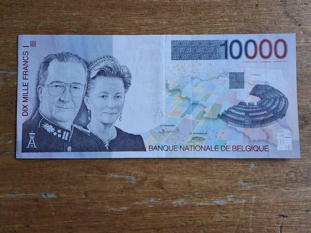 Billet de 10 000 francs belge Albert 2 et Paola de 1997, Enlèvement, Série
