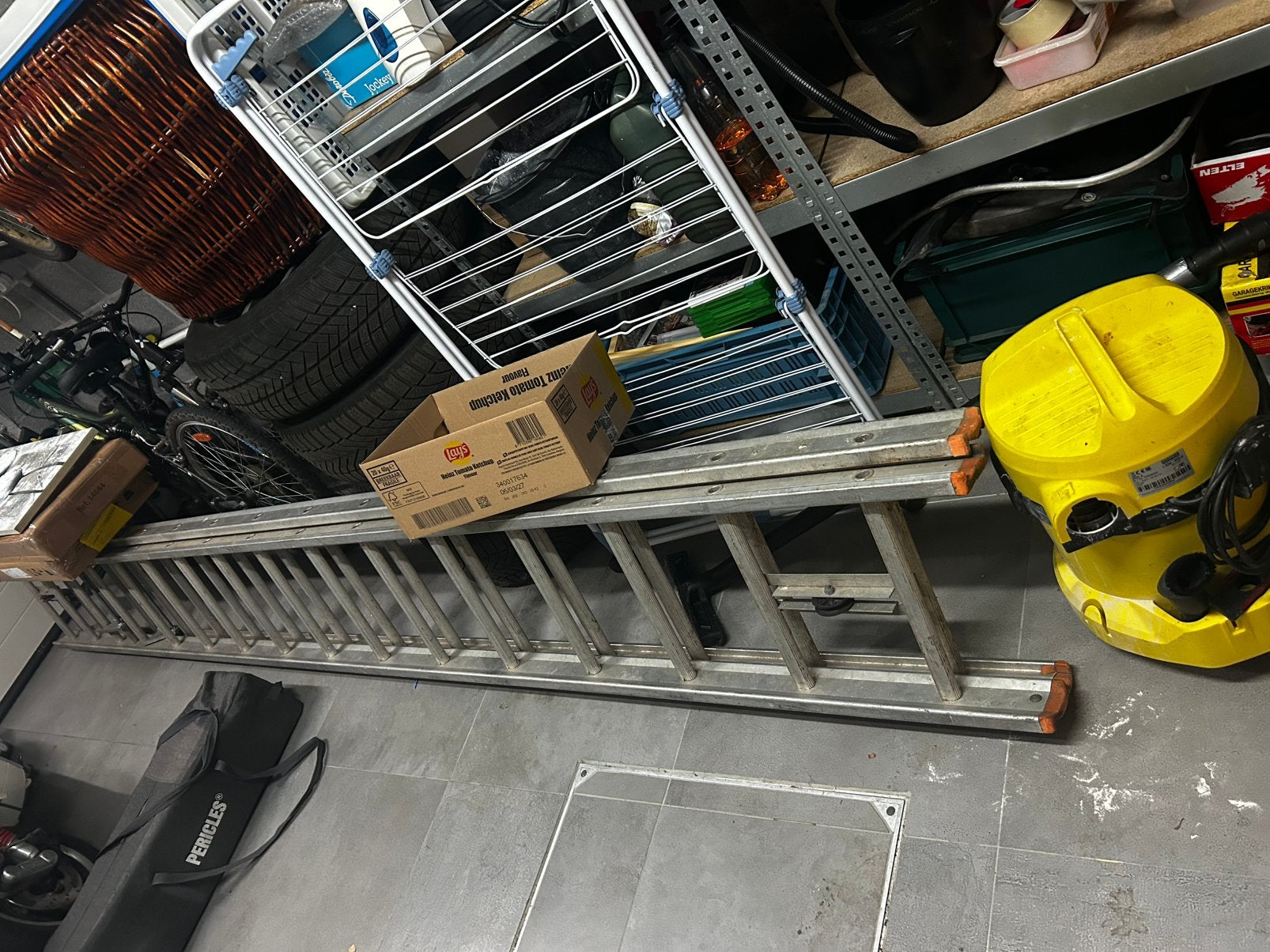 Échelle aluminium, Bricolage & Construction, 2 à 4 mètres, Pliable ou rétractable/escamotable, Comme neuf, Échelle