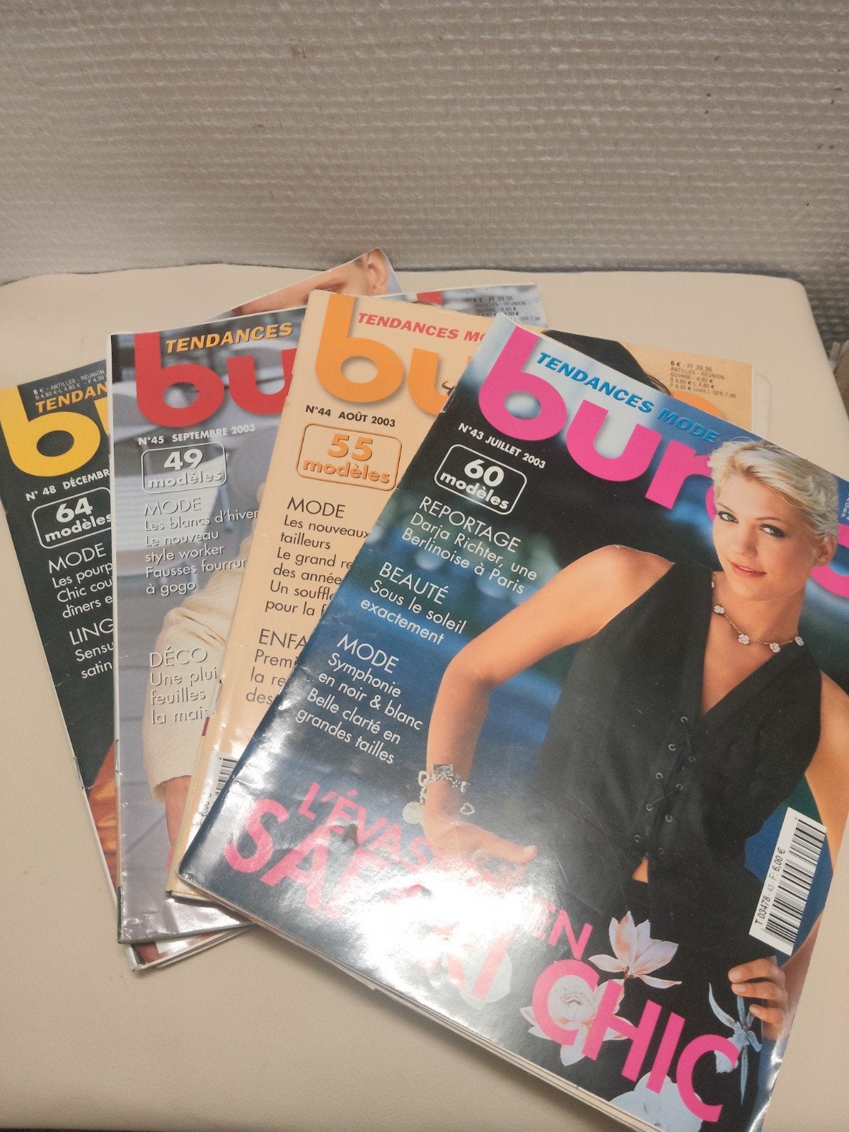 Lot magazines Burda années 2003, Boeken, Ophalen of Verzenden