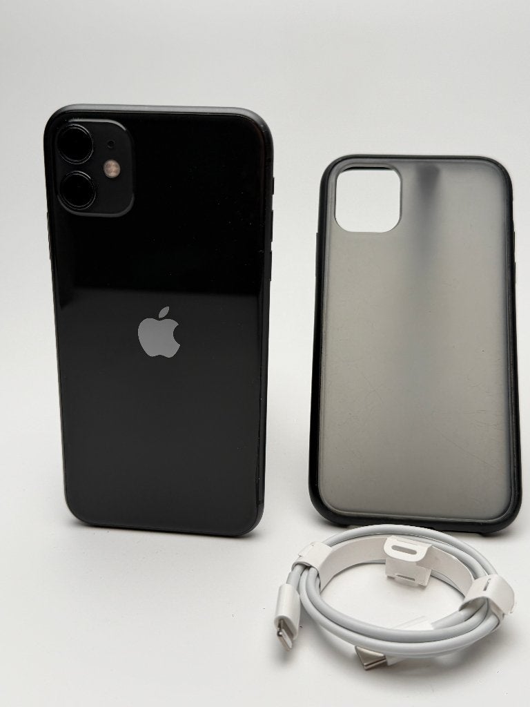 iPhone 11, 128 Go, noir, batterie neuve, 128 GB, Enlèvement ou Envoi, Sans abonnement, Sans simlock