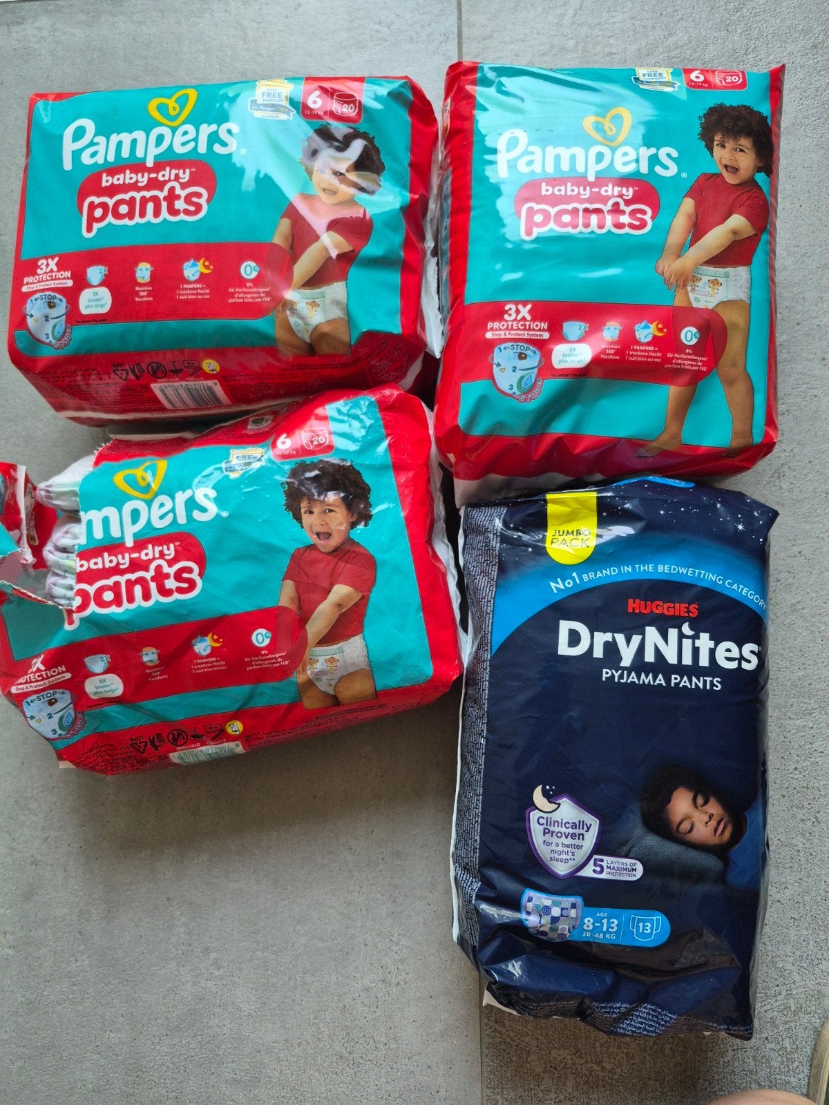 pampers baby dry pants 6, 49 stuks, DryNites 8-13 jaar, 13, Ophalen, Nieuw