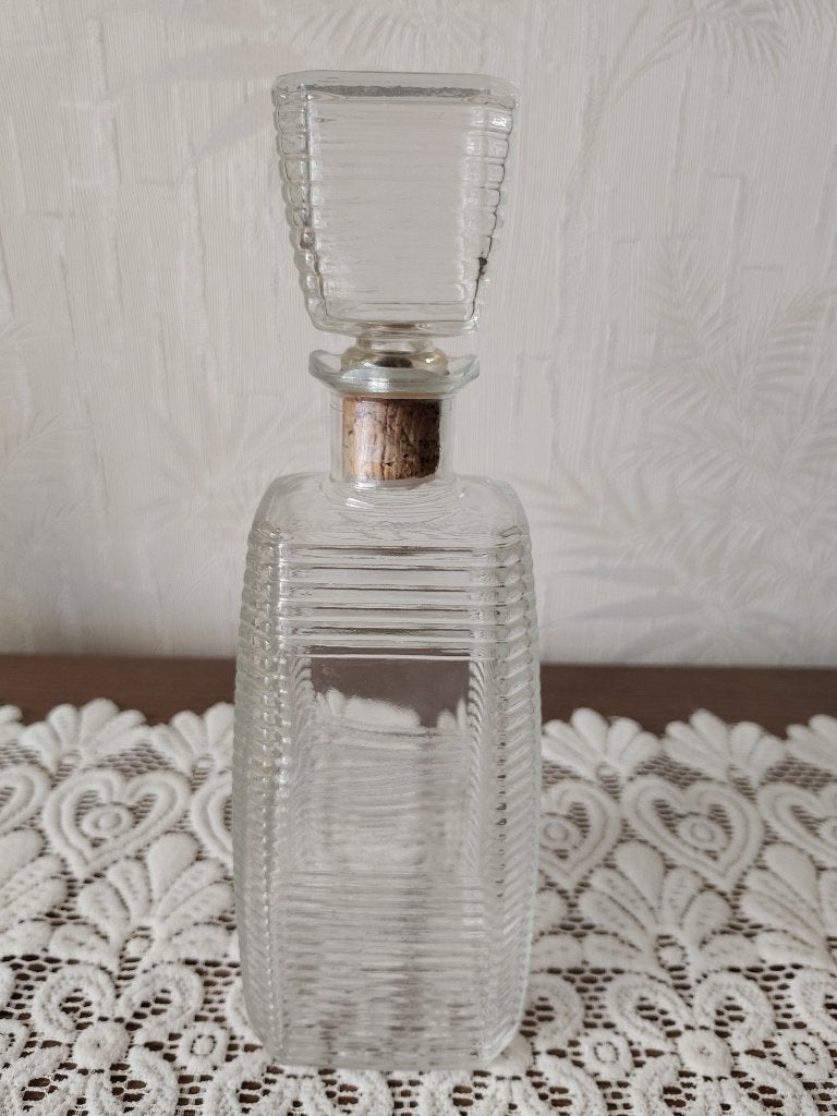 Glazen karaf 28,5 cm, Antiek en Kunst, Antiek | Glaswerk en Kristal, Ophalen