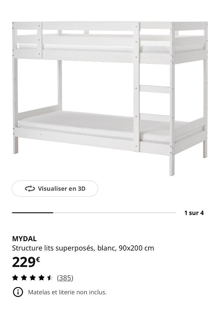 Lit superposé, Enlèvement, Neuf, Lits superposés