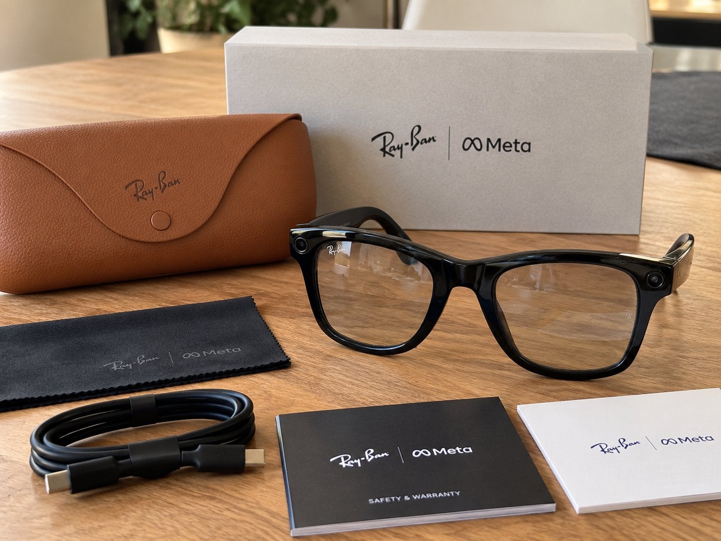 Ray-Ban Meta Wayfarer Gen 2 – Transitions Smart Glasses, Ophalen, Zwart, Zo goed als nieuw, Ray-Ban