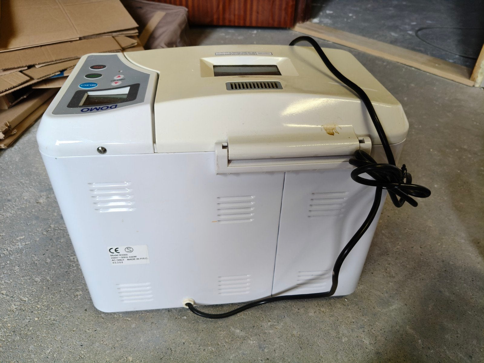 Domo broodbakmachine, Elektronische apparatuur, Ophalen, Gebruikt, Met timer, Kijkvenster