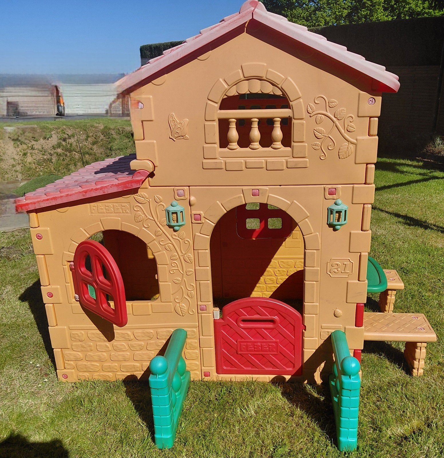 Grande maison de jeux Villa Feber extérieur enfant, Enlèvement, Plastique