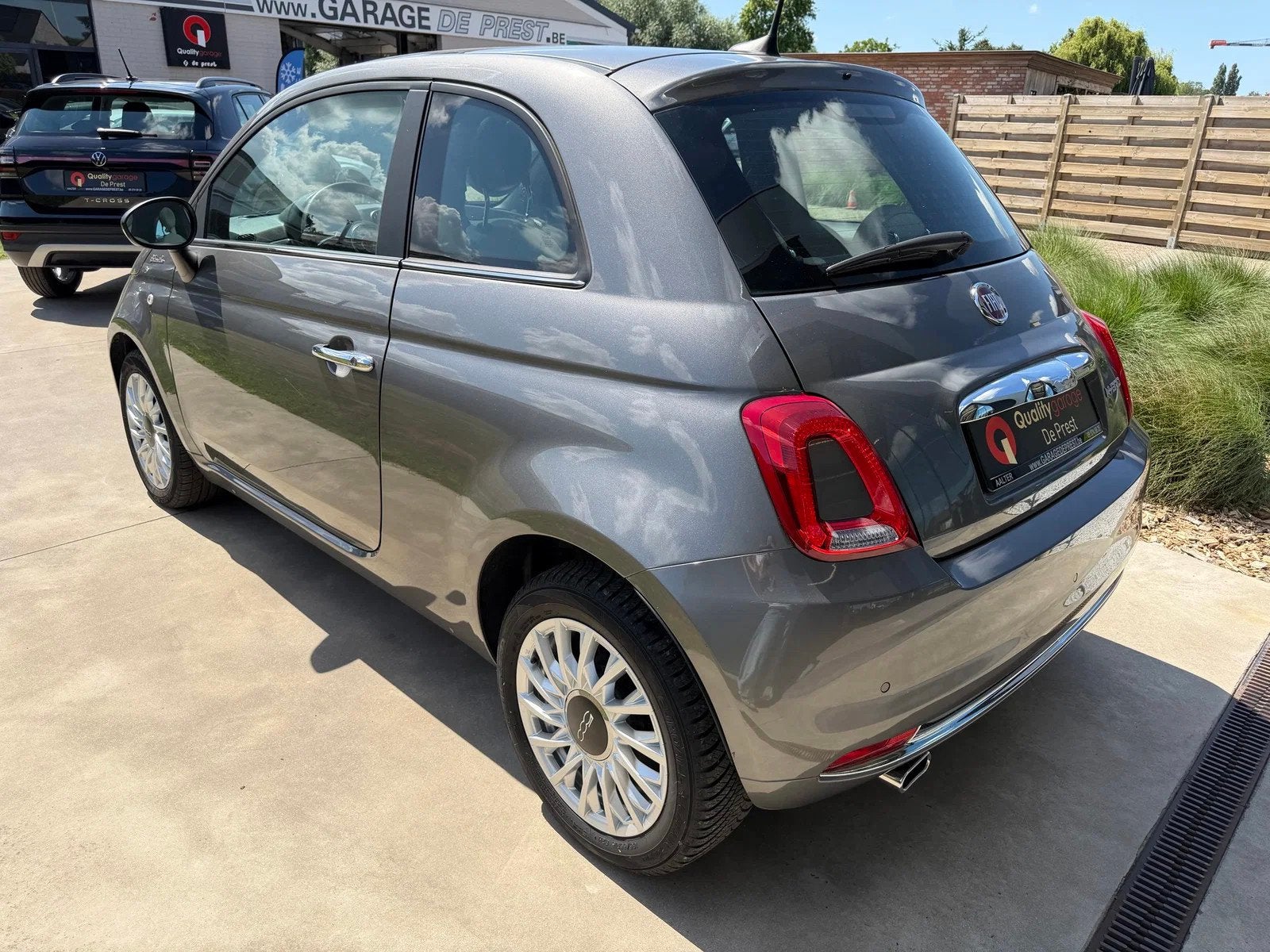Fiat 500 AppConnnect, PDC A, CruiseControl, Leder, airco, Bl, Cuir, Argent ou Gris, Achat, Entreprise