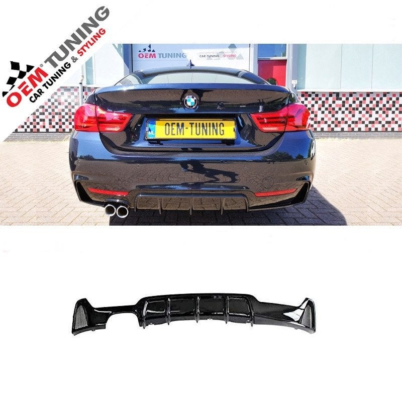 M‑Performance Style Diffuser 00- F32/F33/F36 Hoogglans Zwart, Auto-onderdelen, Nieuw, Ophalen of Verzenden, Achter, Bumper